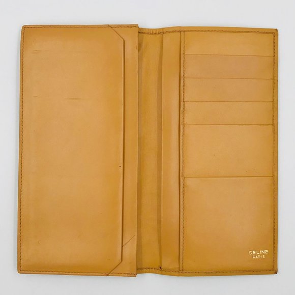 Auth Céline Macadam brown leather bi-fold wallet - Picture 6 of 10